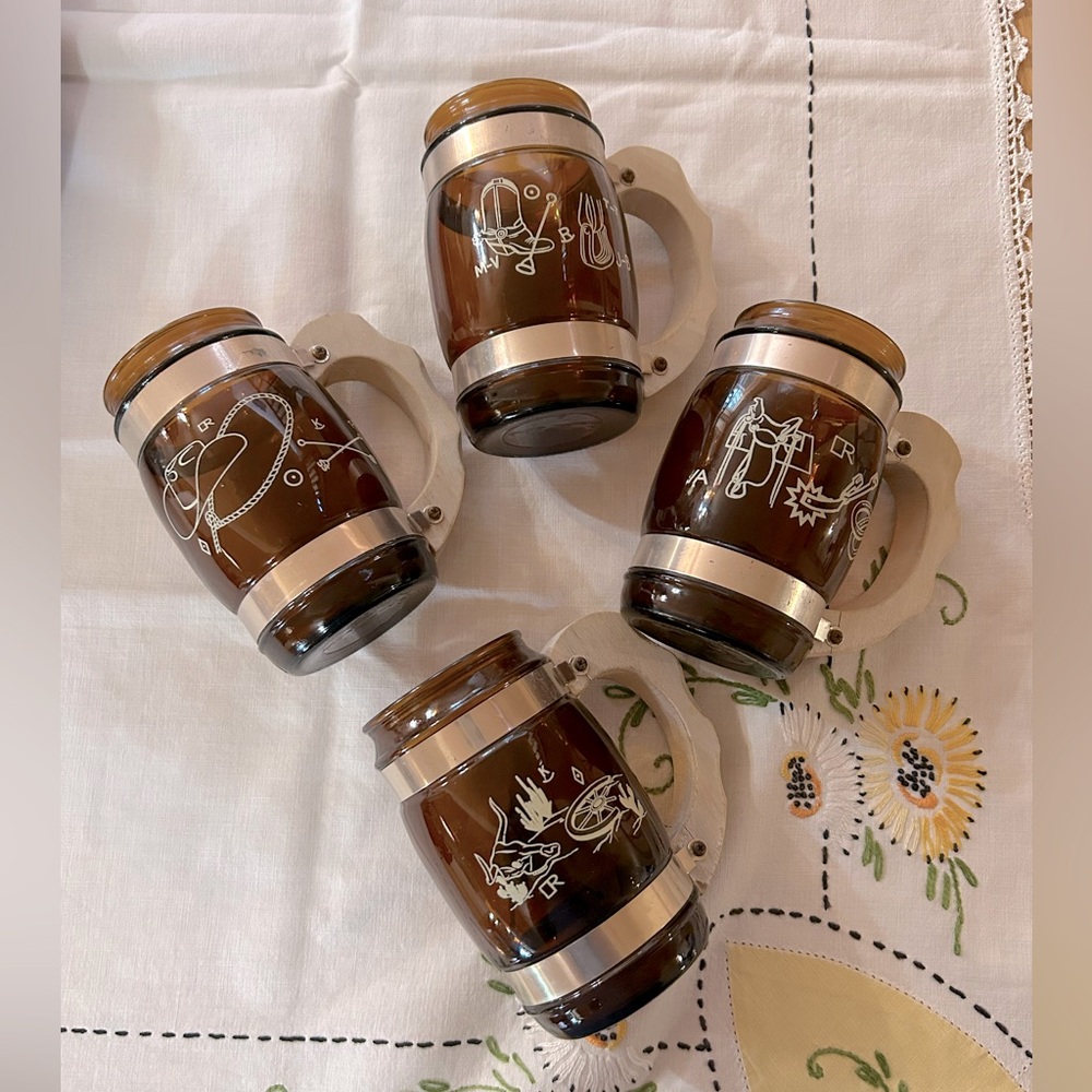 Siesta Ware Cowboy Barrel Mugs